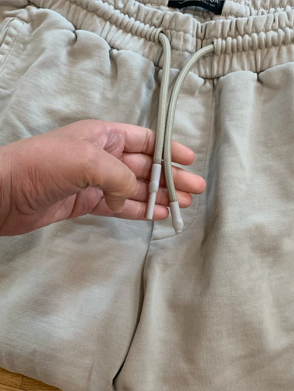 Scotch & Soda Mens Organic Cotton Joggers Beige Lounge Casual Pants Size Large - Picture 3 of 11